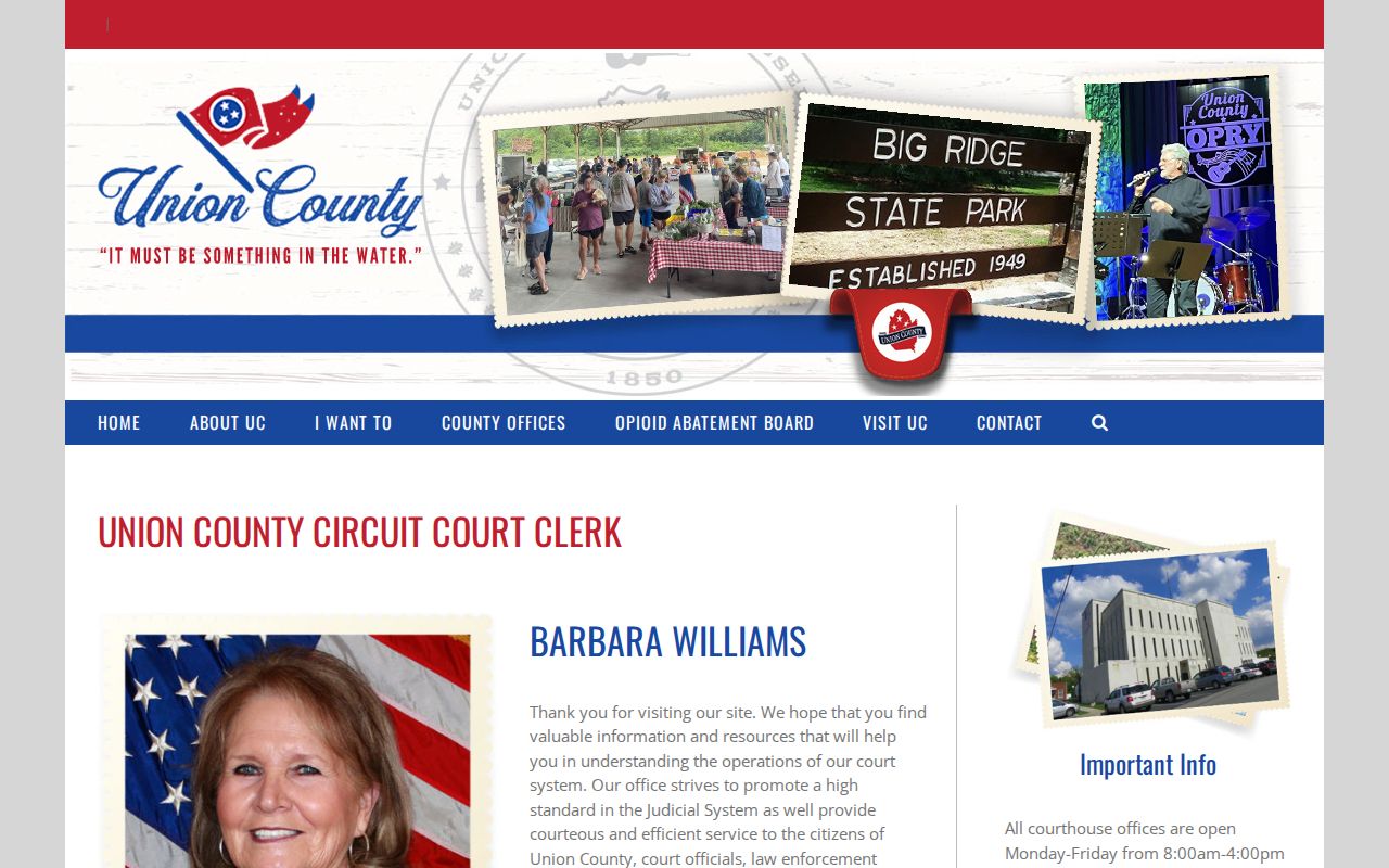 Union County Circuit Court Clerk official page